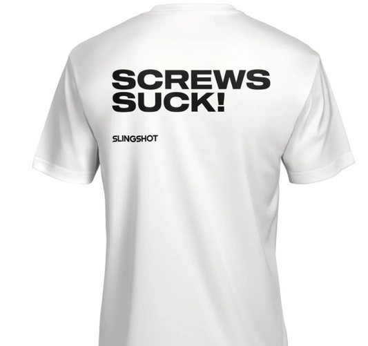 T-Shirt Slingshot One-Lock Screws suck